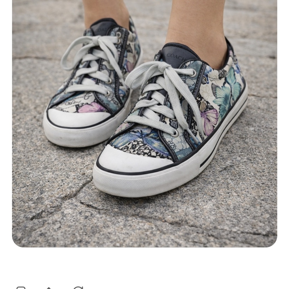 Coach Women's Multicolor Butterfly Sneakers - Picture 8 of 8